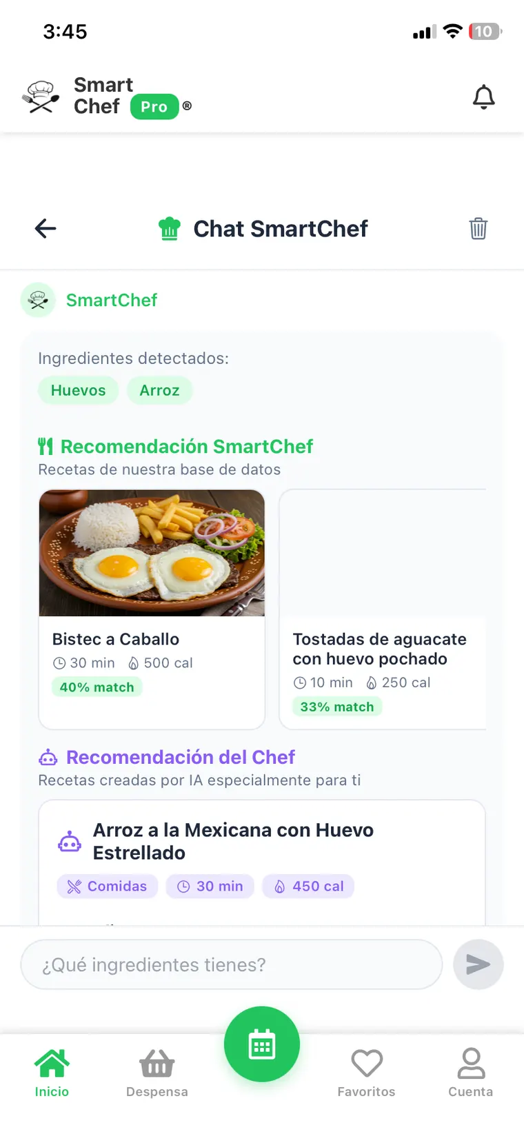 Conversación con el chef de inteligencia artificial