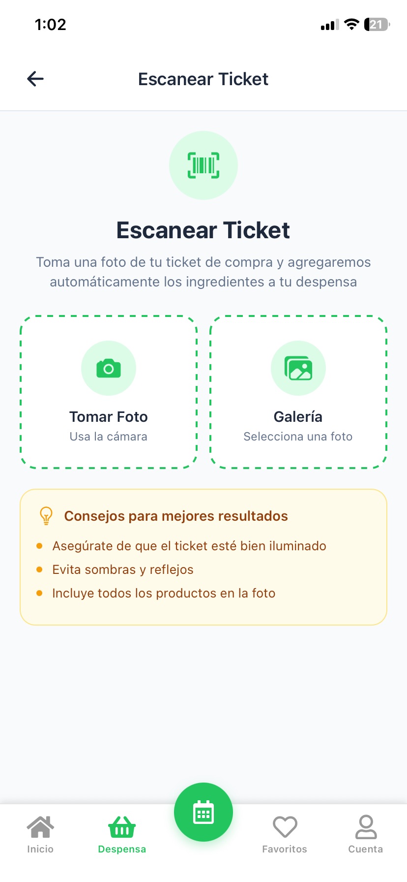 Escanea tu ticket de compra